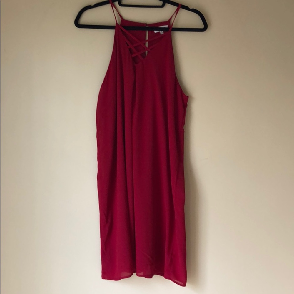 Maroon/ Red Shift Dress